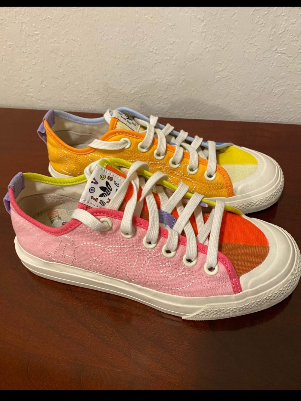 Adidas Nizza Pride Colorful Sneakers Big Kids 6/Women’s 7.5